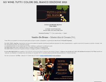 GO WINE: TUTTI I COLORI DEL BIANCO EDIZIONE 2023
