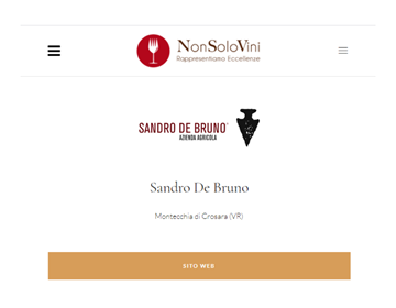 NONSOLOVINI-rappresentiamo eccellenze | L'AZEINDA SANDRO DE BRUNO