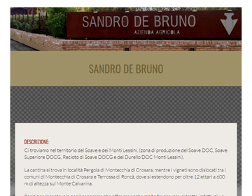 WINE SOUNDTRACK - CANTINA SANDRO DE BRUNO